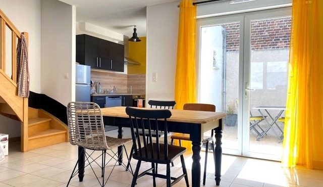 Comfortable 2-bedroom house near Berck-sur-mer/closed parking lot