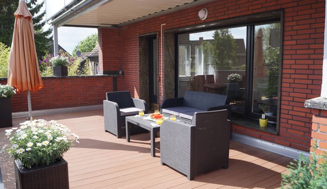 comfortable, 3and 1/2 rooms, apartment with large sun terrace
