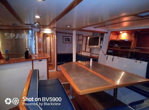 Comfortable and spacious sailboat