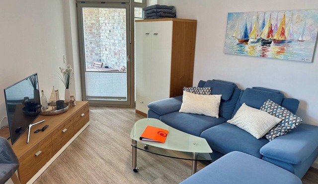 Comfortable apartment on Fehmarn with terrace, fitness room and central location in Burg