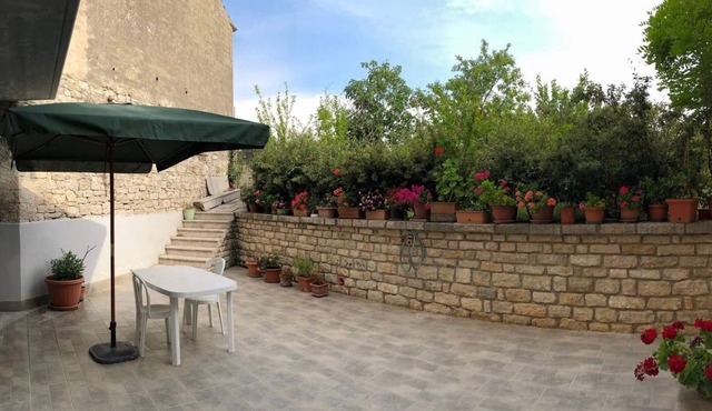 Comfortable apartment in the center of the village with a magnificent garden for relaxation