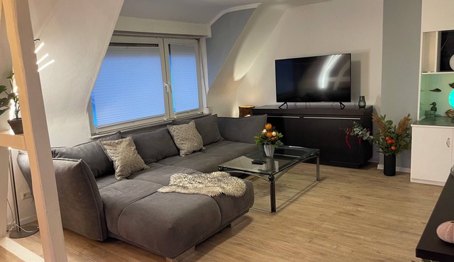 Comfortable apartment with balcony and garden view