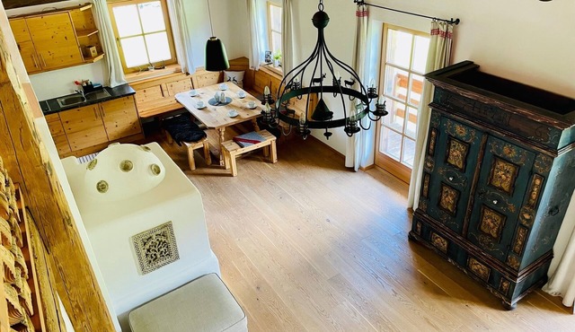Comfortable alpine suite with gallery