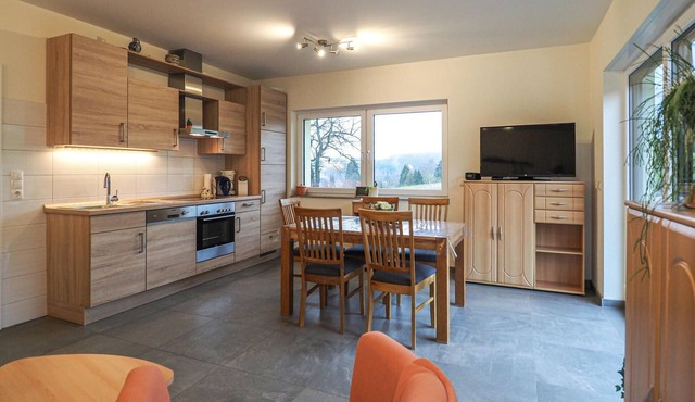 Comfortable vacation apartment with beautiful view over the countryside.