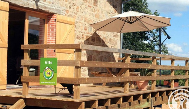 Comfortable ecogite with private terrace in the countryside