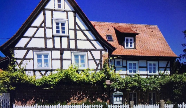 Comfortable half-timbered house in a grown wine-growing town. 6