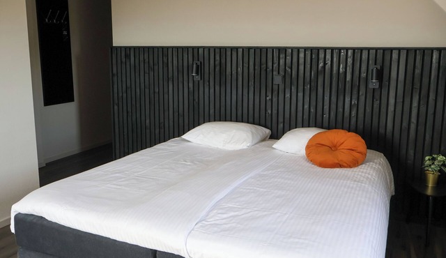Comfortable hotel room with stunning views, modern amenities, and a relaxing atmosphere in the Land of Maas and Waal.