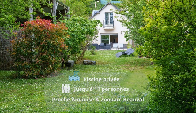 Comfortable house for 11 people near Beauval Zoo/Loire Castles with Pool