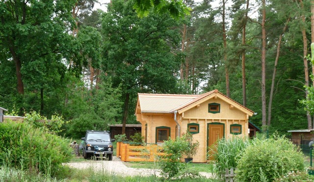Comfortable log house in the forest community of Borkheide