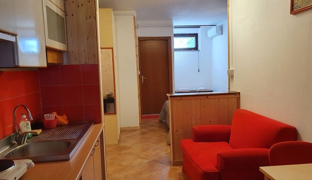 Comfortable mini-apartment surrounded by the greenery of a large garden.