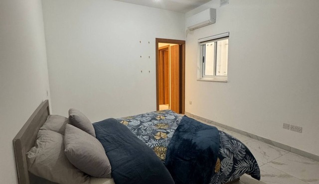 Comfortable private bedroom with bathroom