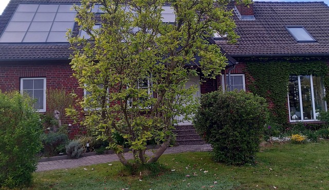 Comfortable vacation apartment on Lake Papensee with lake view, garden and playground