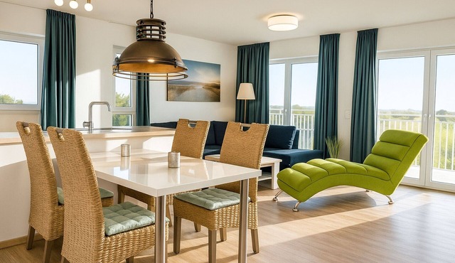 Comfortable vacation apartment Weitblick in Schillig with sauna and close to the beach