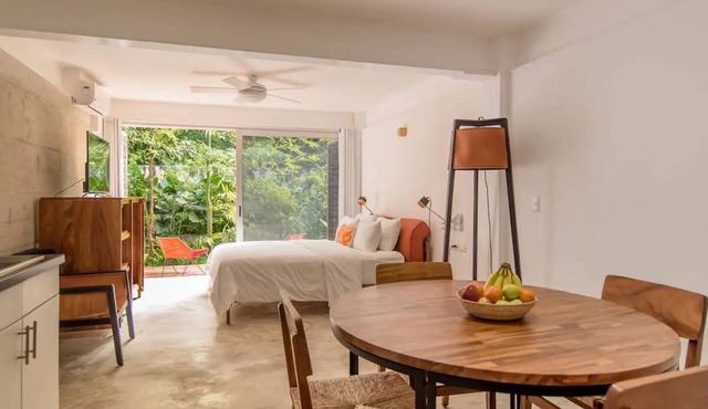 Comfy Studio with Great Design and a Big Terrace