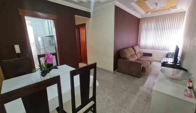 Complete 2 bedroom apartment with parking space in the center of Contagem