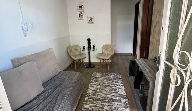 Complete studio apartment with kitchen