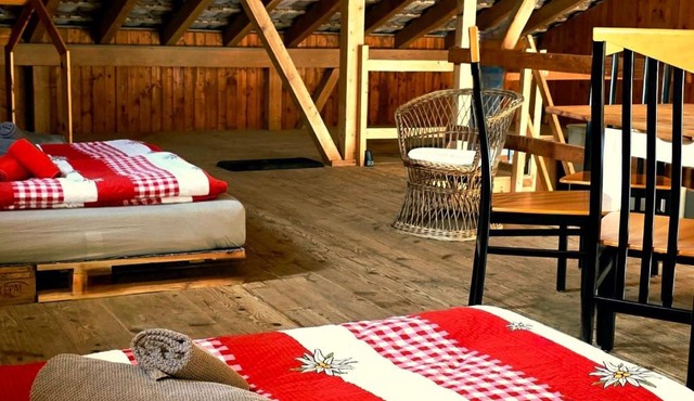 Completely Open Barn-Nature Höllhof Adventure with panoramic view outdoor -near Lucerne
