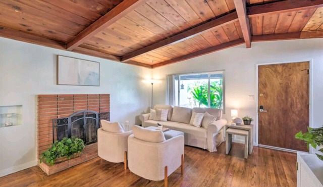 Convenient Cozy Coastal Retreat: 1-Mi to Beach, Pet-Friendly & Firepit