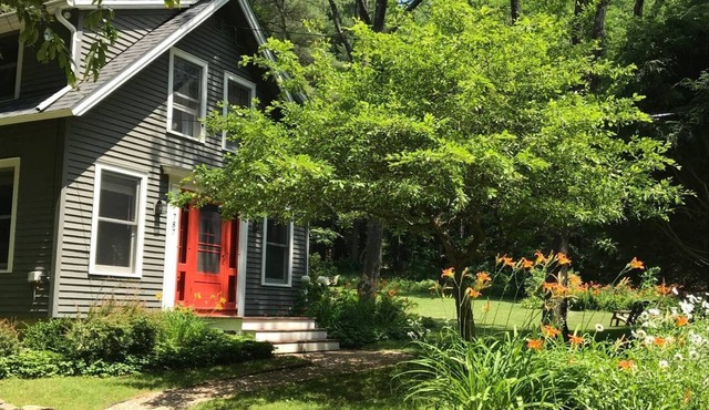 Converted Berkshire schoolhouse on a quiet river