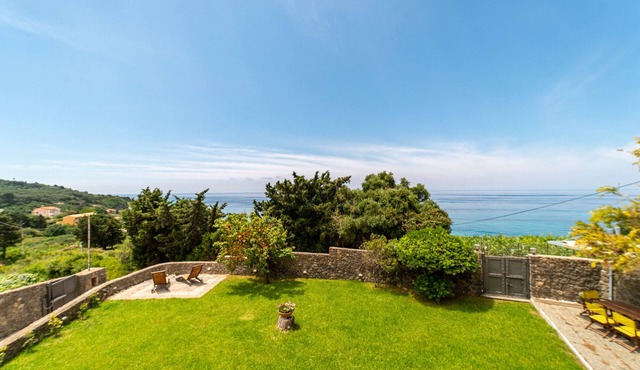 Corfu Villa Nikolas with Sea View, Private Garden, A/C & Wi-Fi