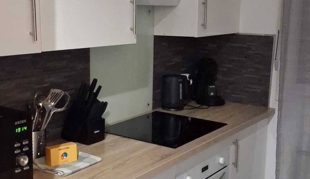 Cosy air-conditioned apartment 5 minutes from the sea