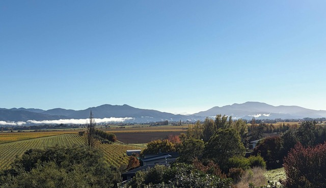 Cosy self-contained apartment in Marlborough, close to award winning vineyards.