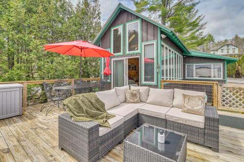 Cottage w/Shared Beach, Great Views, Walk to Town