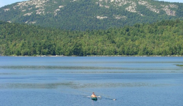 Cottage with Private Beach! Views of Lake, Mountains and Sunset! Near Acadia NP!