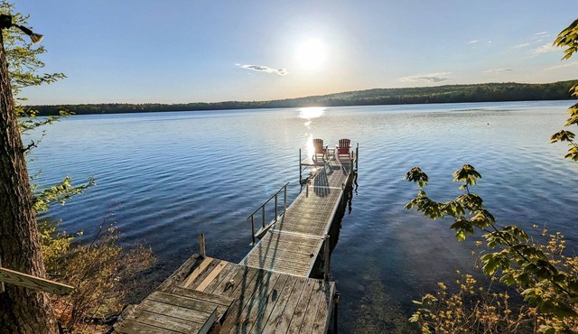 Cottage with Private Dock on Pleasant Lake Deerfield, NH