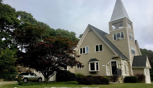 Country Church Converted into a Home by the Beach