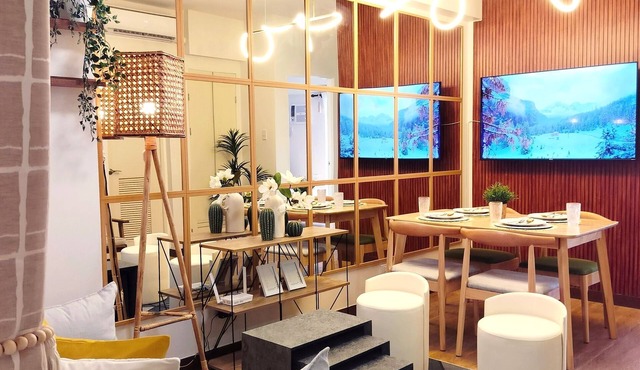 Cozy 2BR Condo Unit. Situated at the heart of metropolitan CBD's and Malls.
