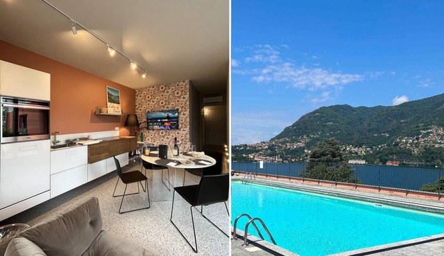 Cozy accommodation with garden, shared pool, garage 5 minutes from the lake