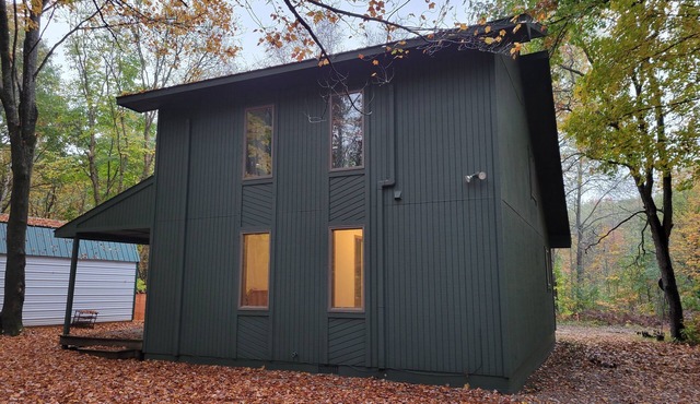 Cozy Cabin in the Woods with a Short walk to the Lake, ORV Trails, and Skiing!