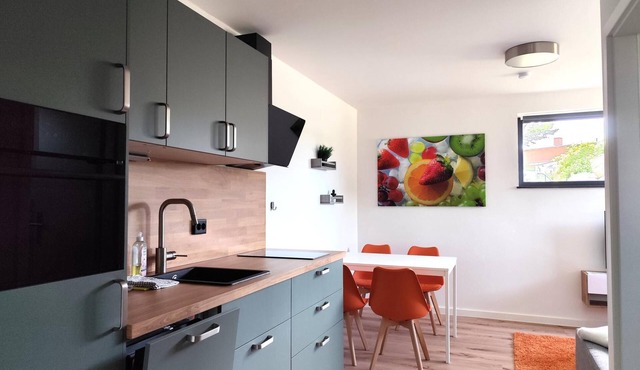 Cozy apartment with garden sauna
