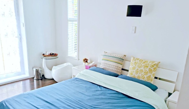 Cozy double bedroom with own bathroom and entrance