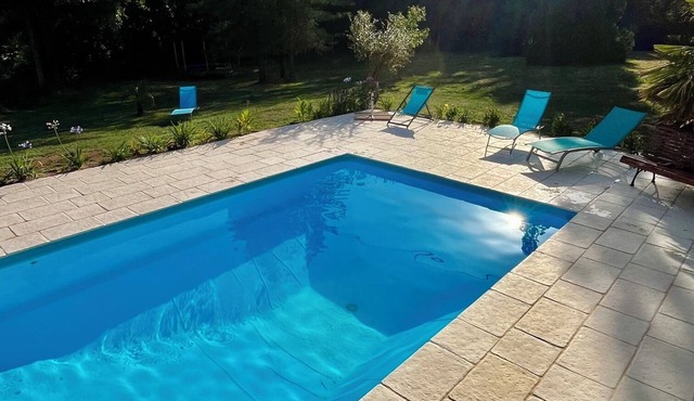 Cozy family home with a pool and spacious outdoor areas