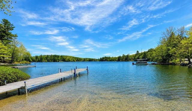 Cozy Log Cabin by Phillips Lake, Pet Friendly, Near Acadia & Bangor
