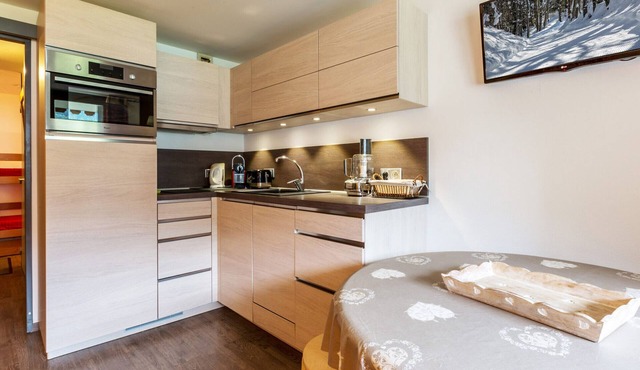 Cozy studio 4 pers, ski-in/ski-out, terrace, garage, WIFI