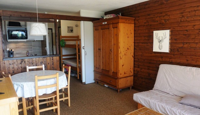 Cozy studio cabin 27 m² - 4 people, close to slopes and shops