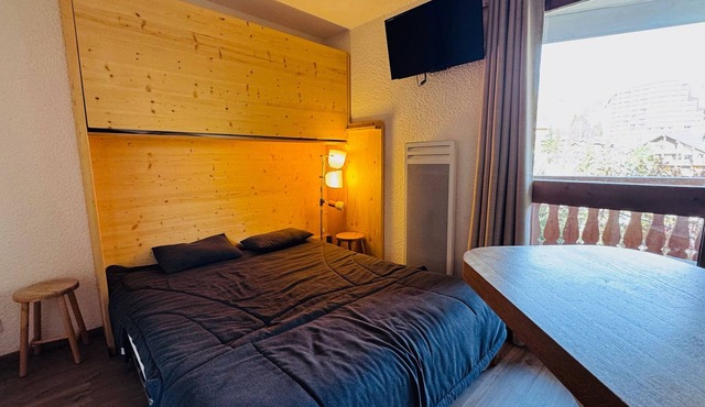Cozy studio for 2 in Les Deux Alpes with balcony