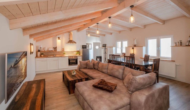 Cozy vacation apartment in Heringsdorf with large garden - only 550 m to the beach