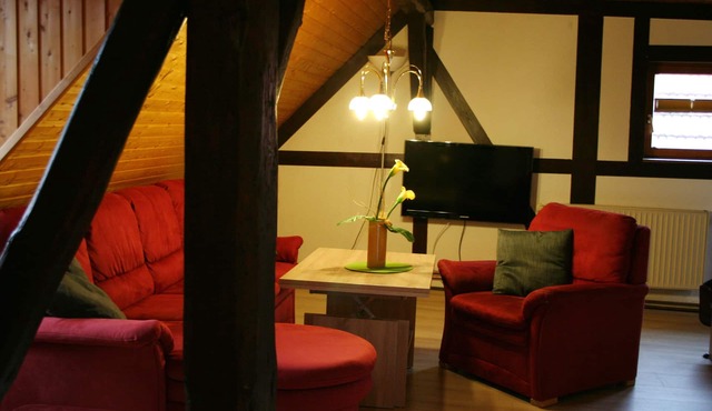 Cozy vacation apartment in a historic half-timbered house