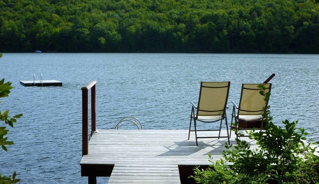 Cozy, Wooded, Waterfront, Mountain View Cabin on Silver Lake