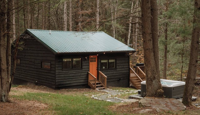 Creekside Modern Cabin Sauna Hot Tub Niksen Den