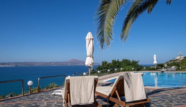 Crete Thea Beachfront Escape With Pool & SeaViews