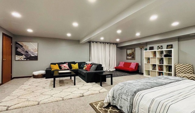 Cute practical walkout basement studio