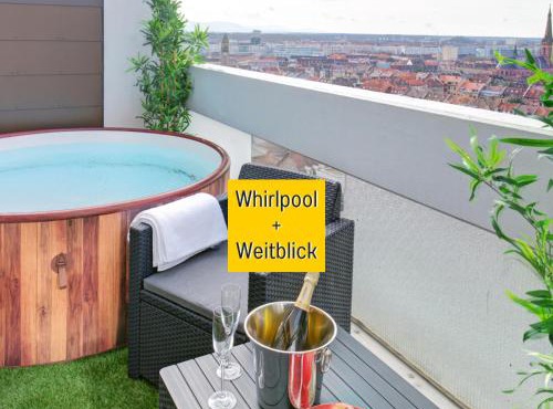 Das Penthouse mit 3 Dachterrassen, Whirlpool & Panoramablick
