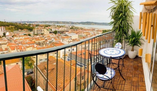 Deluxe Double Room with Balcony and sublime View of the Tagus