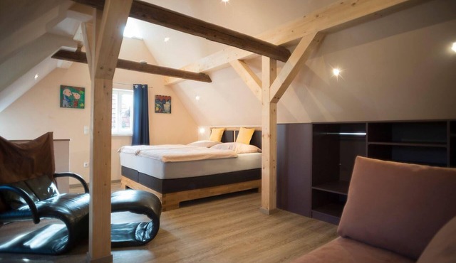 Der einstige HEUSCHOBER in der Hofstallung, 2-geschossiges Deluxe-Maisonette-Apartment