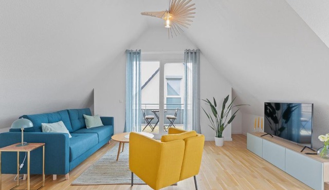 Design-Apartment - Küche - Balkon - Tiefgarage